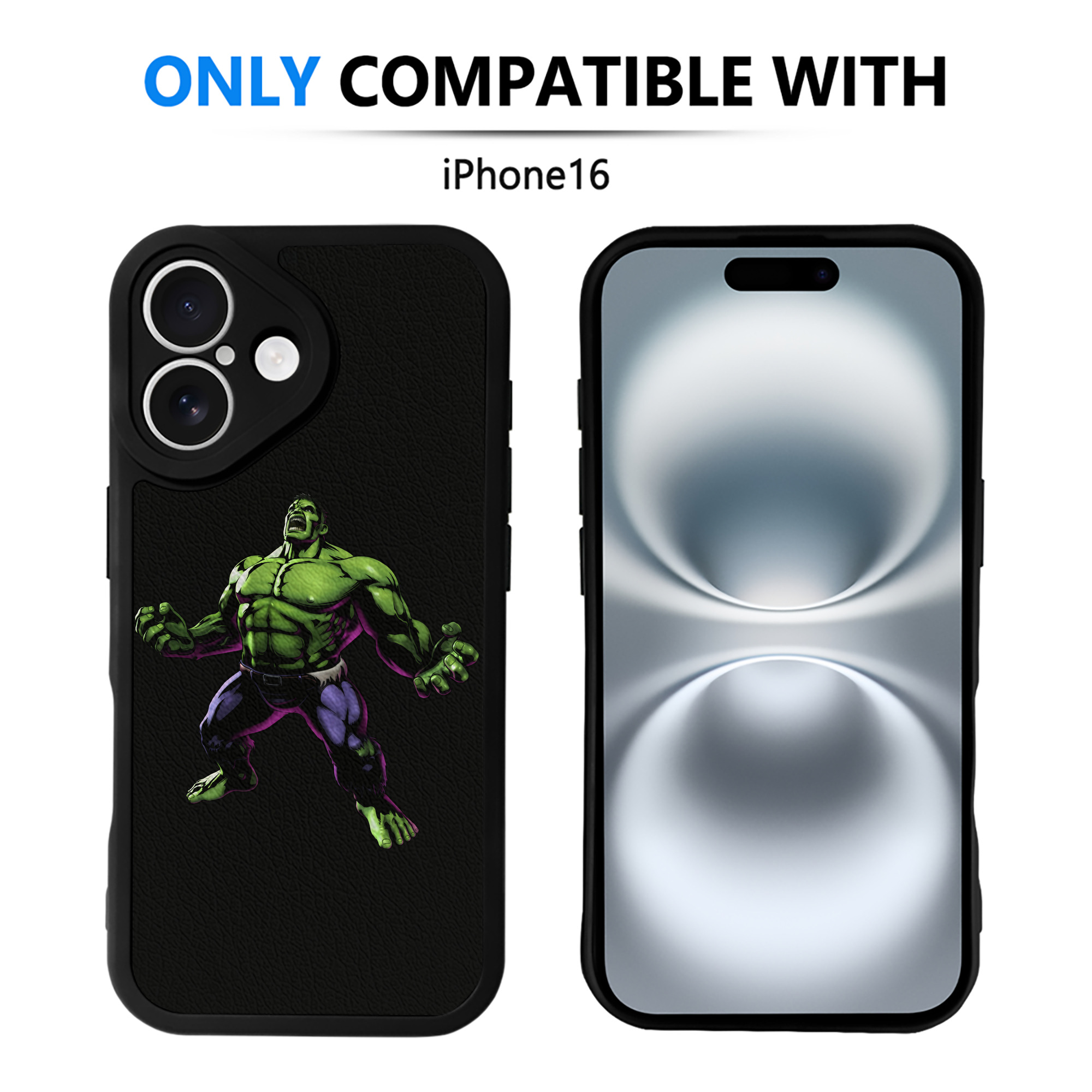 （画像用） アベンジャーズ The Avengers 【iPhone 16シリーズ対応】シリコンスマホケース（レザー調） 材質：シリコン